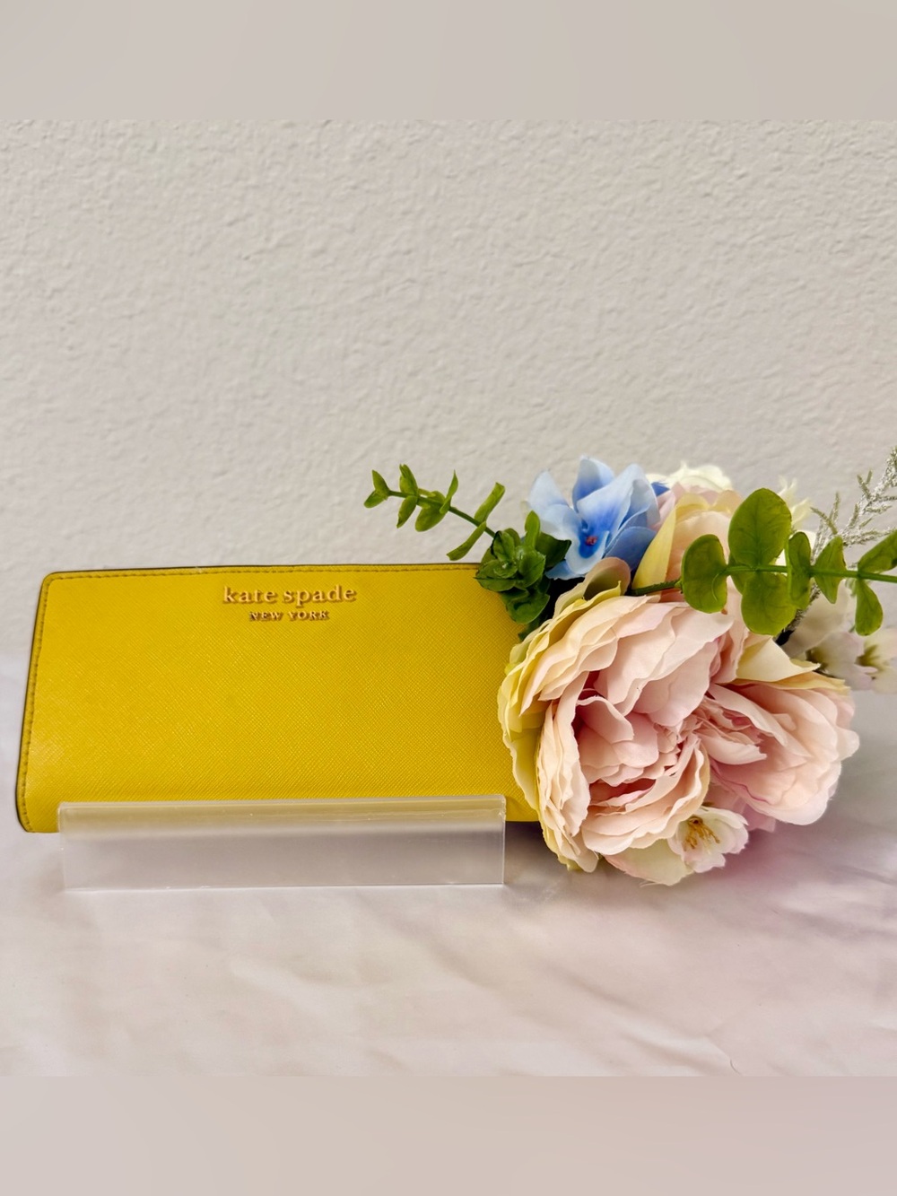 Kate Spade Slim Wallet with Gold Logo